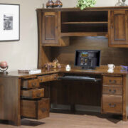 Woodbury L-Desk With Hutch