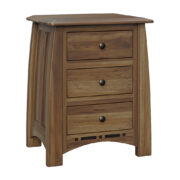 Boulder Creek 3 Drawer Nightstand