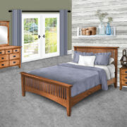 New Mission 3 Drawer Nightstand - Image 2