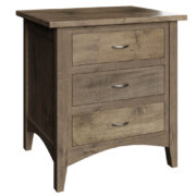 Wyandot 3 Drawer Bedside Table