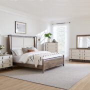 Abshire Bed With Fabric Headboard - Image 4