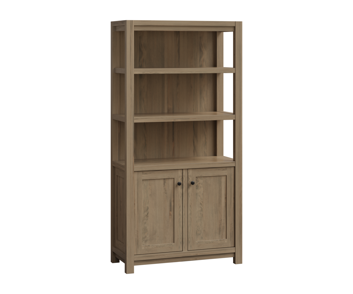 Black-Horse-Furniture-Brantbury-Bookcase-with-Doors-Brown-Maple-FC-Belair Black-Horse-Furniture-Brantbury-Bookcase-with-Doors-Brown-Maple-FC-Belair
