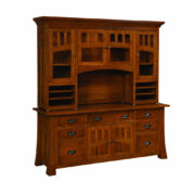 Bridgefort Mission Credenza With Hutch