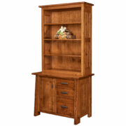 Freemont Mission 3 Drawer Credenza With Hutch