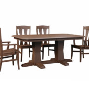 Bevel Shaker Double Pedestal Table - Image 2