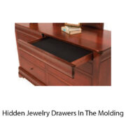 Louis Phillipe 3 Drawer Nightstand - Image 2