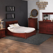 Louis Phillipe Panel Bed With Drawer Units - Image 4
