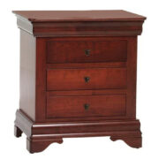 Louis Phillipe 3 Drawer Nightstand