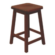 24" Mission Bar Stool with Clipped Corners