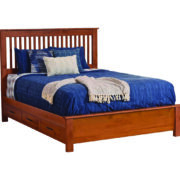 Williamsport Slat Bed With Drawer Units Raised 6"