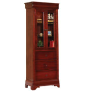 Louis Phillipe 30" Bookcase - With Drawers